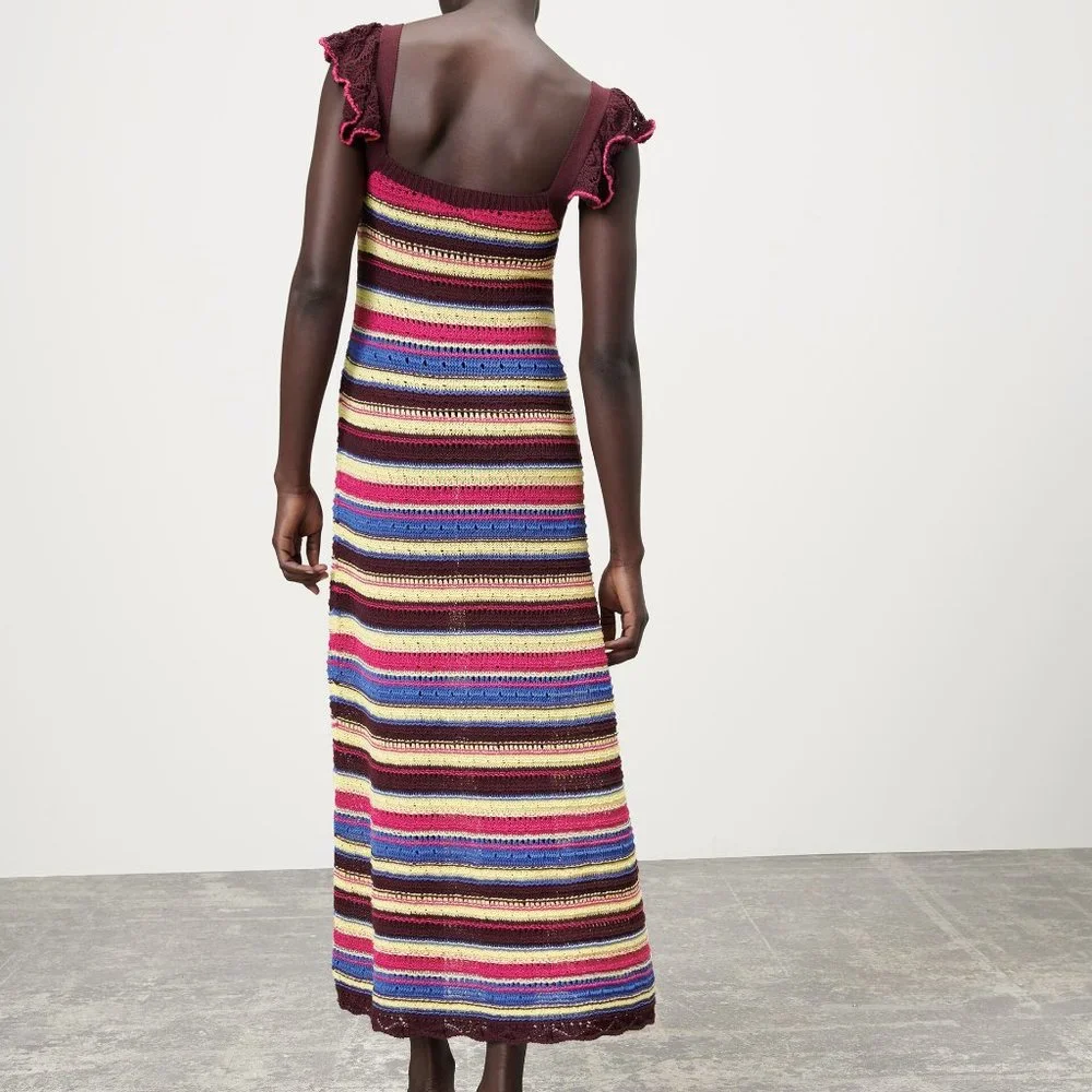 Zara Long Crochet Dress